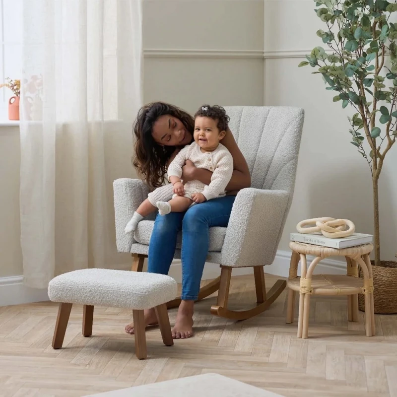 Кресло-качалка Tutti Bambini Jonah Luxe с пуфом